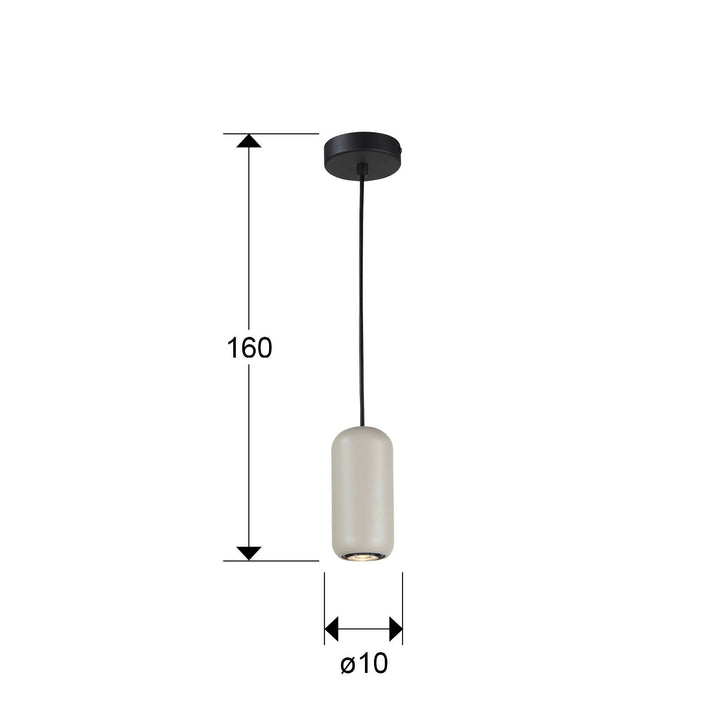 Pendul Schuller Nimes 1 lumina negru-gri
