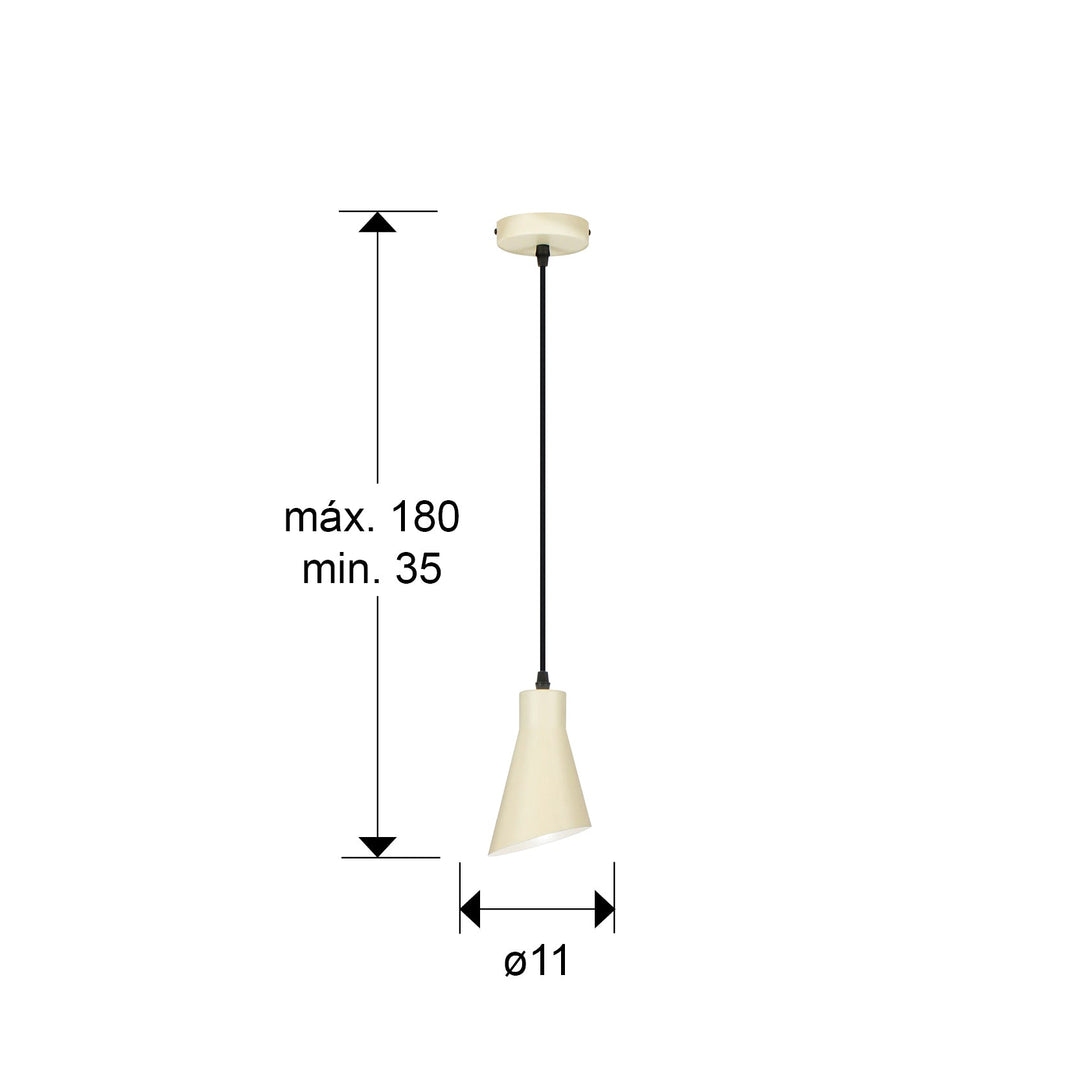 Lustra Schuller Bera 1 lumina crema satinat