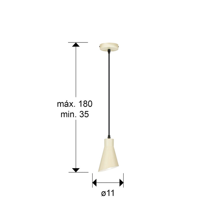 Lustra Schuller Bera 1 lumina crema satinat