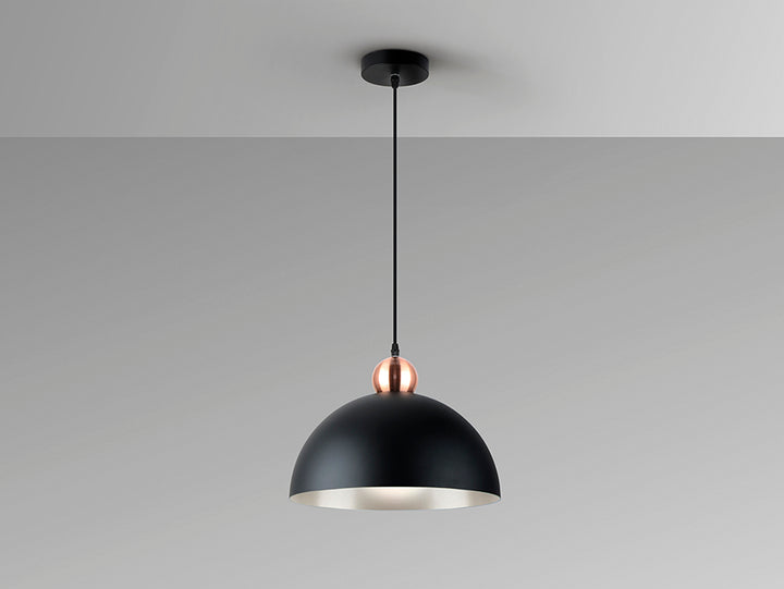 Lustra Schuller Polo 1 lumina negru-cupru