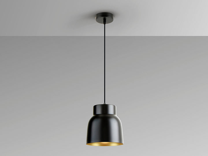Lustra Schuller Vulcano 1 lumina negru-auriu