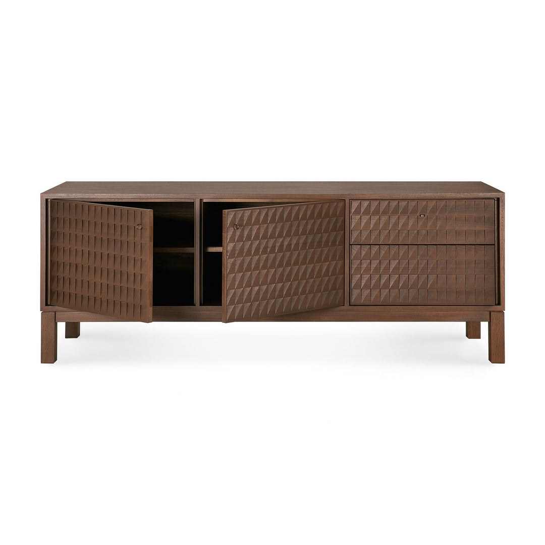 Comoda TV Ethnicraft Sono 160 cm tec sculptat