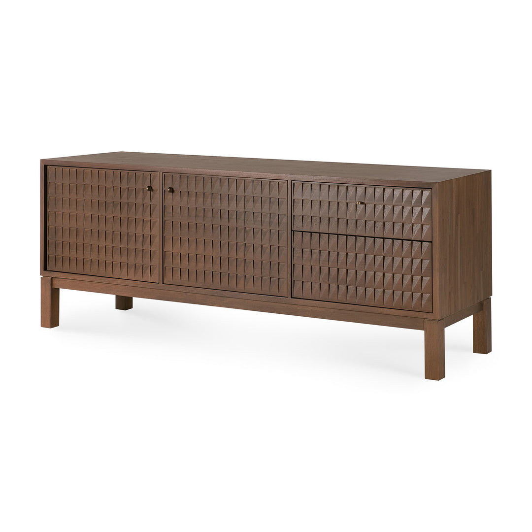 Comoda TV Ethnicraft Sono 160 cm tec sculptat