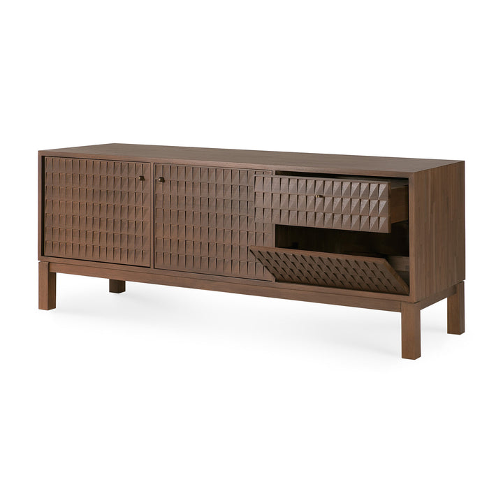 Comoda TV Ethnicraft Sono 160 cm tec sculptat