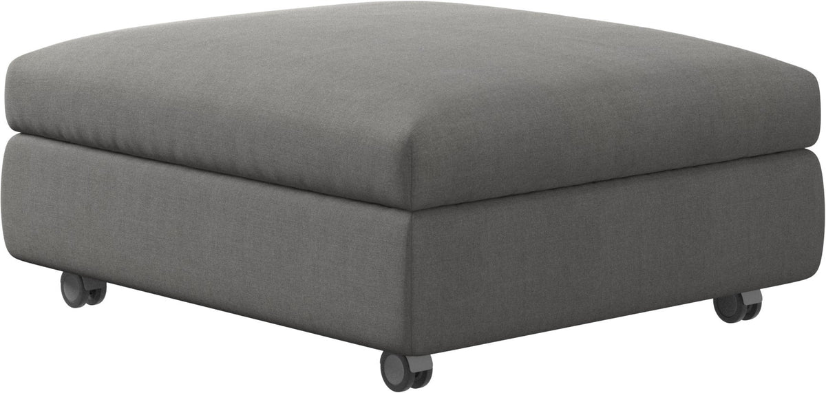 Taburet cu depozitare BoConcept Taylor, gri Tomelilla — detaliu