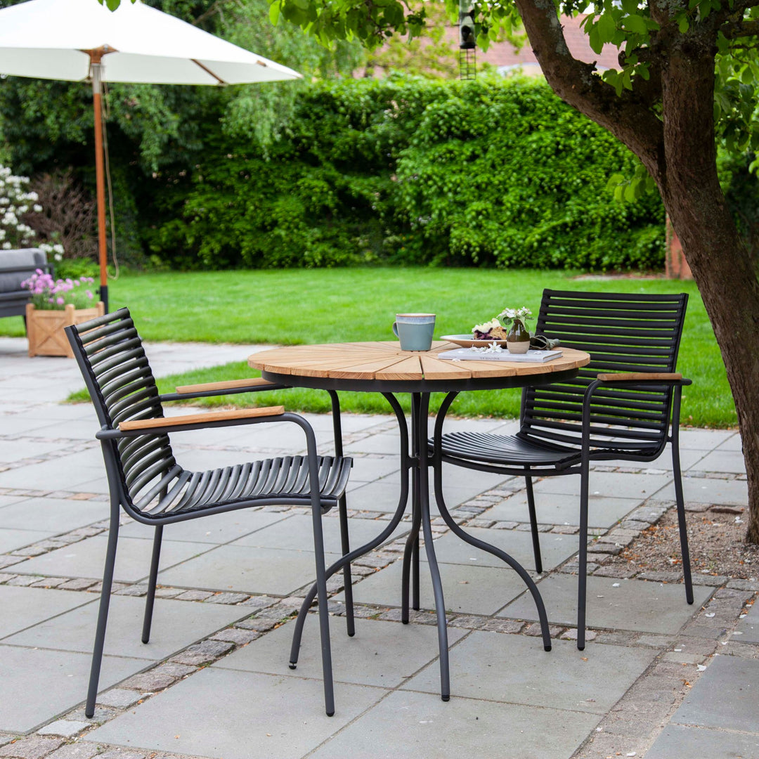 Set bistrot Cinas Ellen & Mood Classic masa si 2 scaune antracit