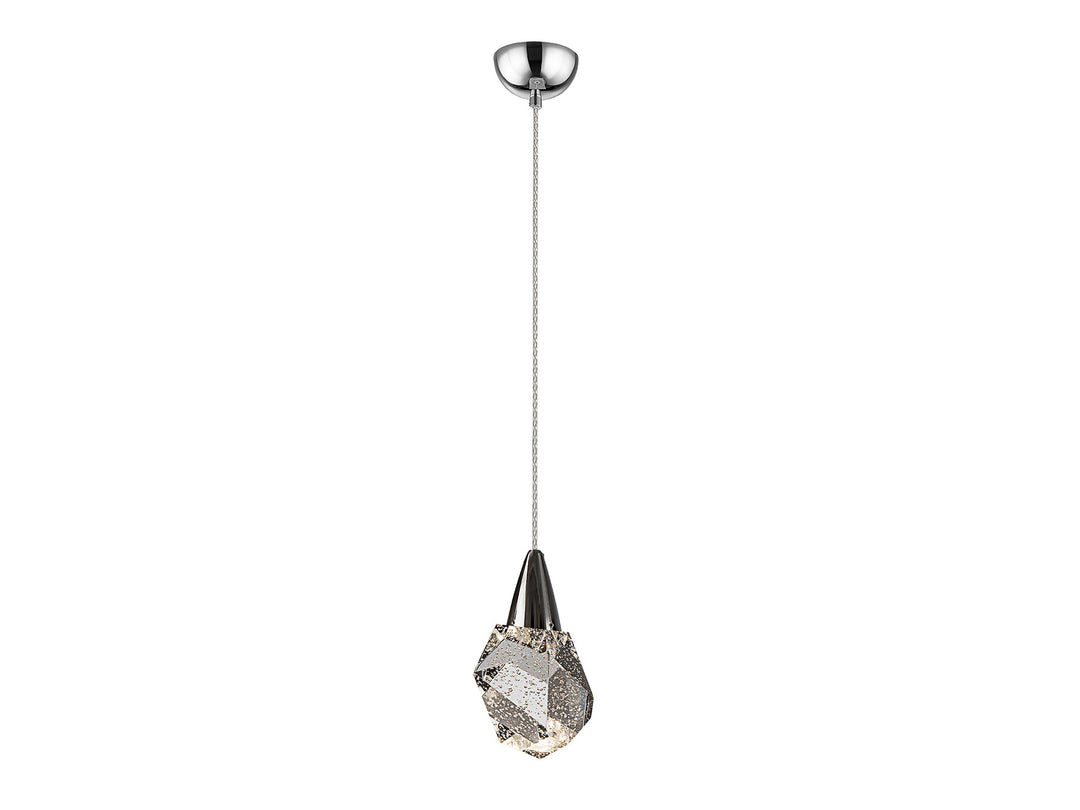 Lustra Schuller Aquaria 1 lumina cromat sticla poliedrica