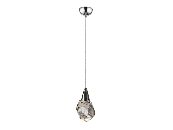 Lustra Schuller Aquaria 1 lumina cromat sticla poliedrica