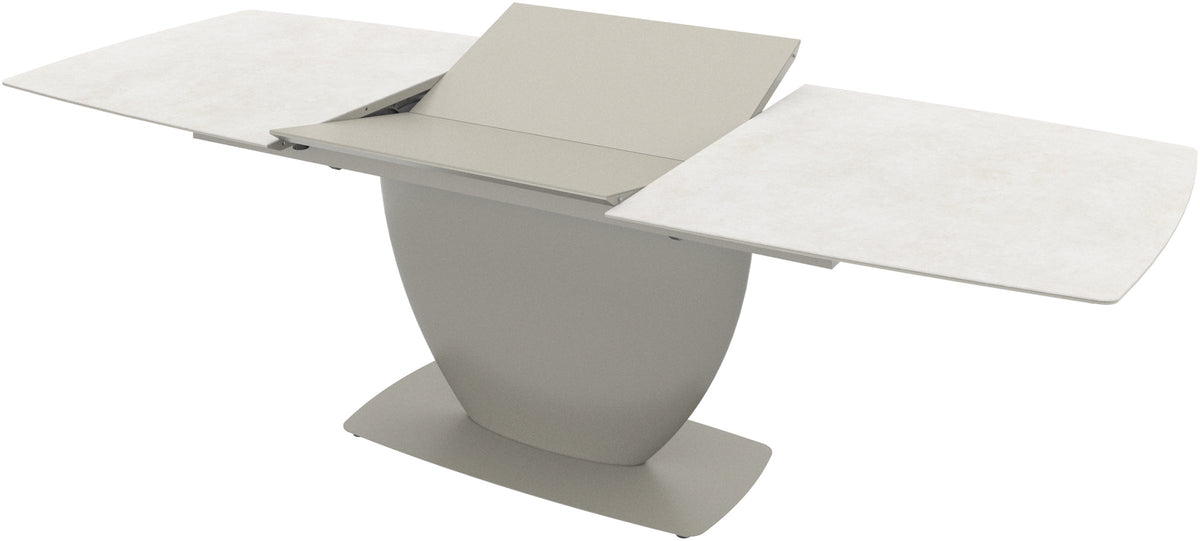 Masă de dining extensibilă BoConcept Fiorentina, ceramică ash — detaliu