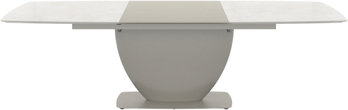 Masă de dining extensibilă BoConcept Fiorentina, ceramică ash — detaliu