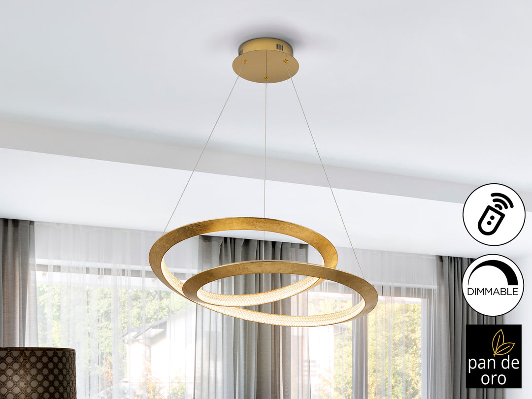 Lustra Schuller Eternity Ø60 foița aur acrilic dimmable