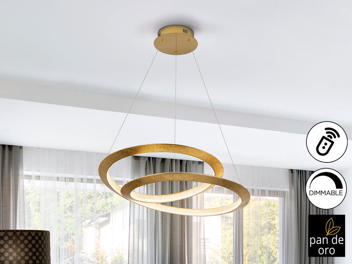 Lustra Schuller Eternity Ø60 foița aur acrilic dimmable