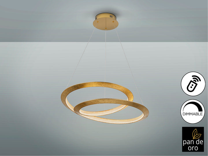 Lustra Schuller Eternity Ø60 foița aur acrilic dimmable