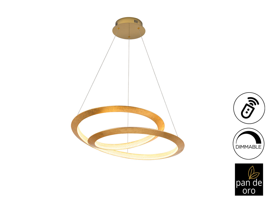 Lustra Schuller Eternity Ø60 foița aur acrilic dimmable