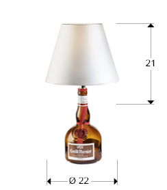 Veioza Schuller Sobremesas Licor — kit cu abajur alb perlat