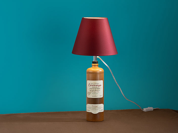 Veioza Schuller Sobremesas Licor — kit cu abajur granat
