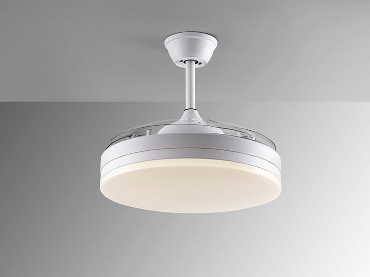 Ventilator tavan Schuller Vento alb Ø50 LED dimabil CCT