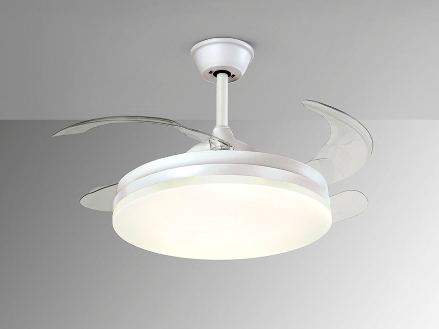 Ventilator tavan Schuller Vento alb Ø50 LED dimabil CCT