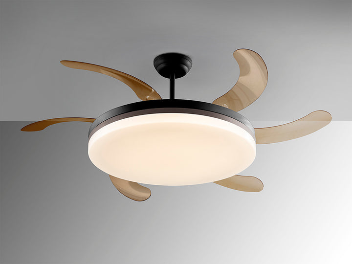 Ventilator tavan Schuller Vento Maxi negru-bronz Ø80 LED CCT