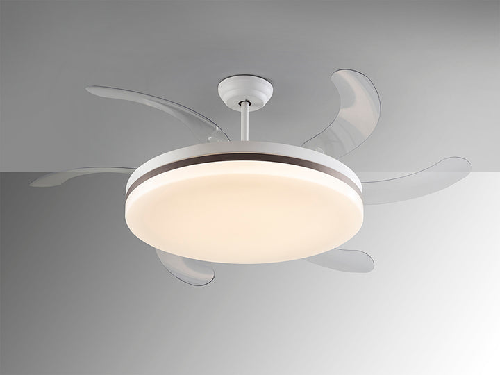 Ventilator tavan Schuller Vento Maxi alb-bronz Ø80 LED CCT