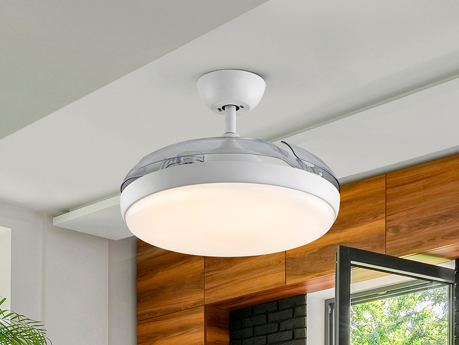 Ventilator tavan Schuller Venturi alb Ø50 LED CCT
