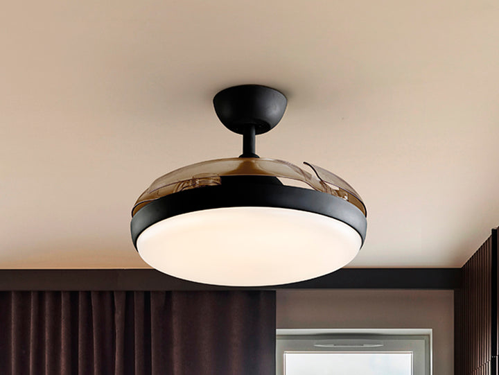 Ventilator tavan Schuller Venturi negru Ø50 LED CCT