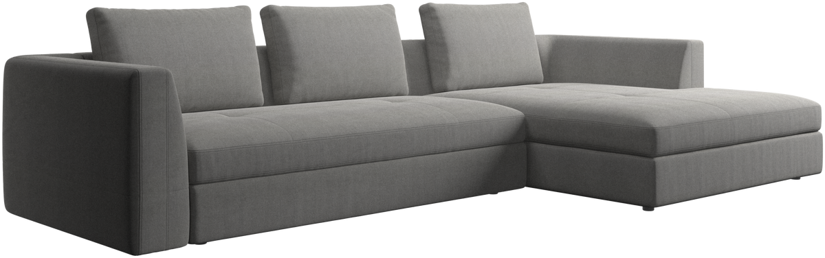 Canapea BoConcept Bergamo cu modul de relaxare, gri Tomelilla — detaliu