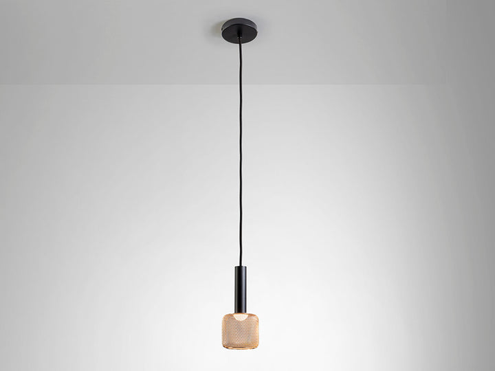 Lustra Schuller Sincro 1 lumina negru-auriu, LED dimabil