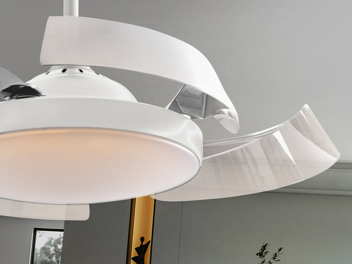 Ventilator tavan Schuller Enzo alb Ø106 LED CCT dimabil