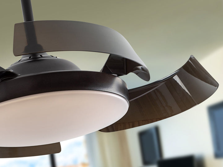 Ventilator tavan Schuller Enzo negru Ø106 LED CCT dimabil