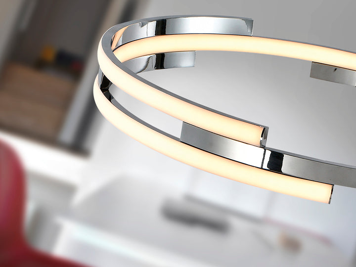Lustra Schuller Ciclos disc Ø60 cromat LED 52W dimabil