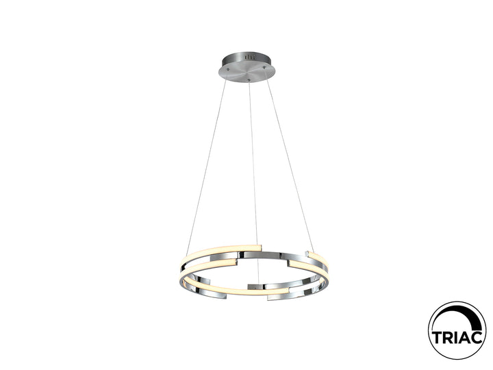 Lustra Schuller Ciclos disc Ø60 cromat LED 52W dimabil