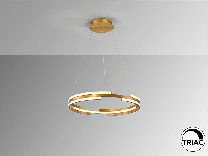 Lustra Schuller Ciclos disc Ø60 auriu LED 52W dimabil
