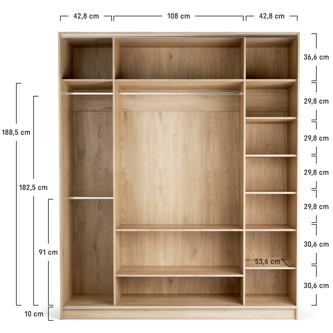 Dulap cu 4 uși VOX Stor 200x240 cm – dimensiuni