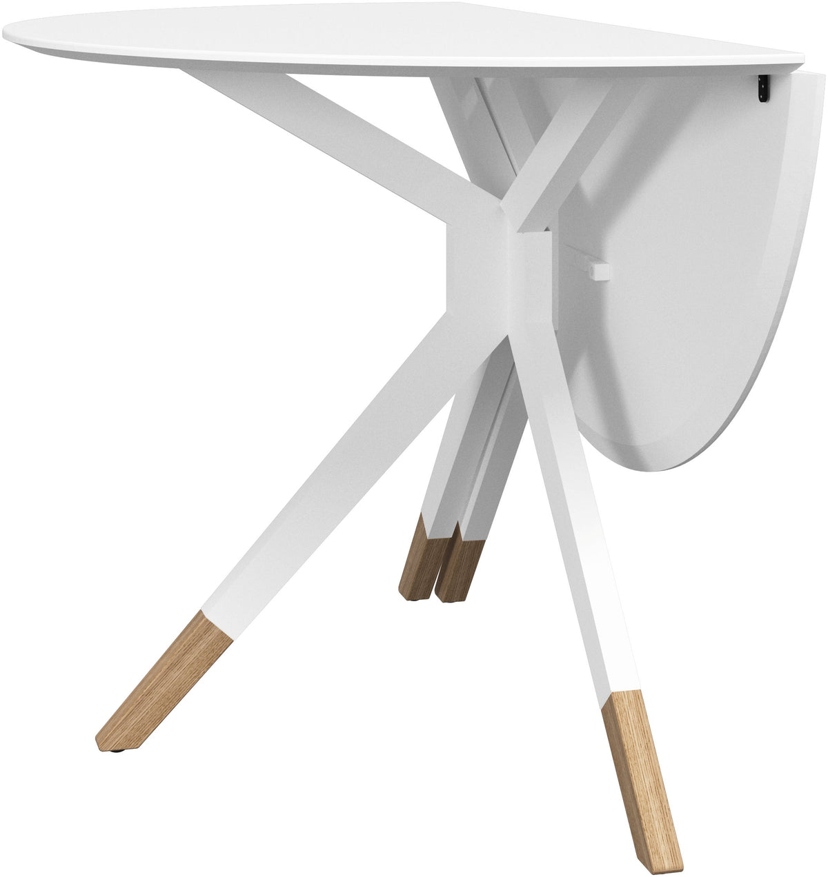 Masa dining BoConcept Billund cu blat rabatabil — detaliu