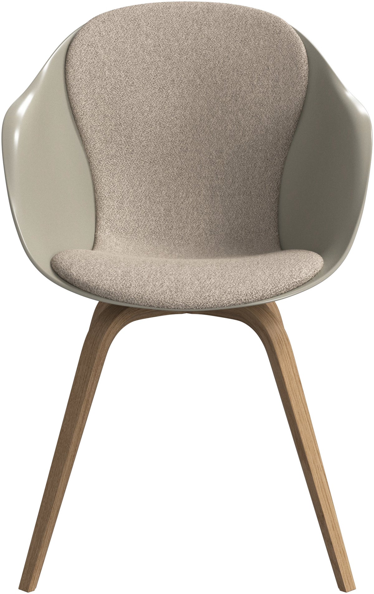 Scaun dining BoConcept Hauge, bej Lazio, stejar natural — detaliu