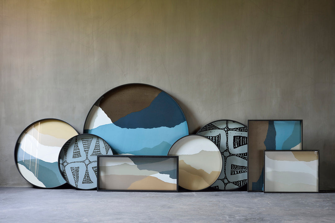 Tava Ethnicraft Wabi Sabi Graphite 92x92 cm