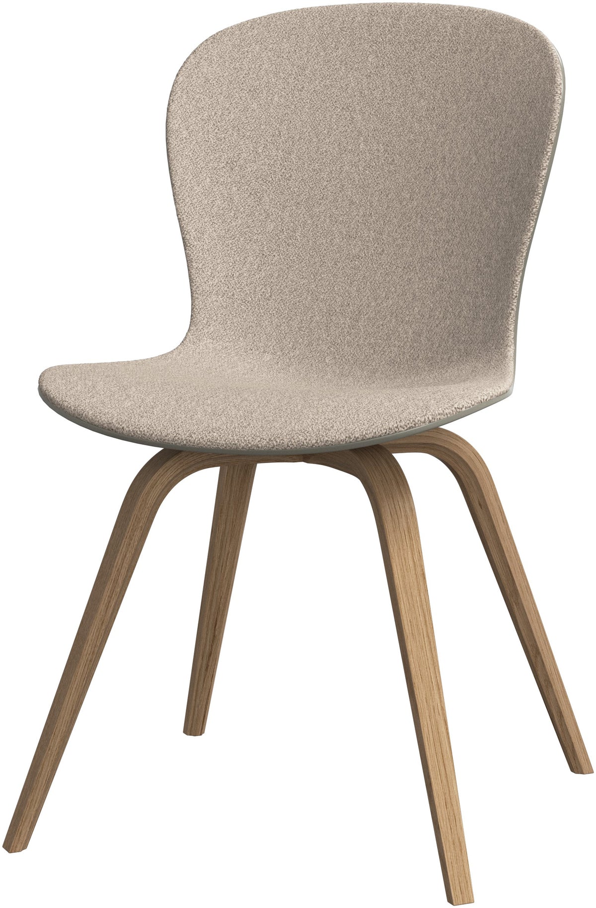 Scaun dining BoConcept Hauge, bej Lazio, stejar natural — vedere de ansamblu
