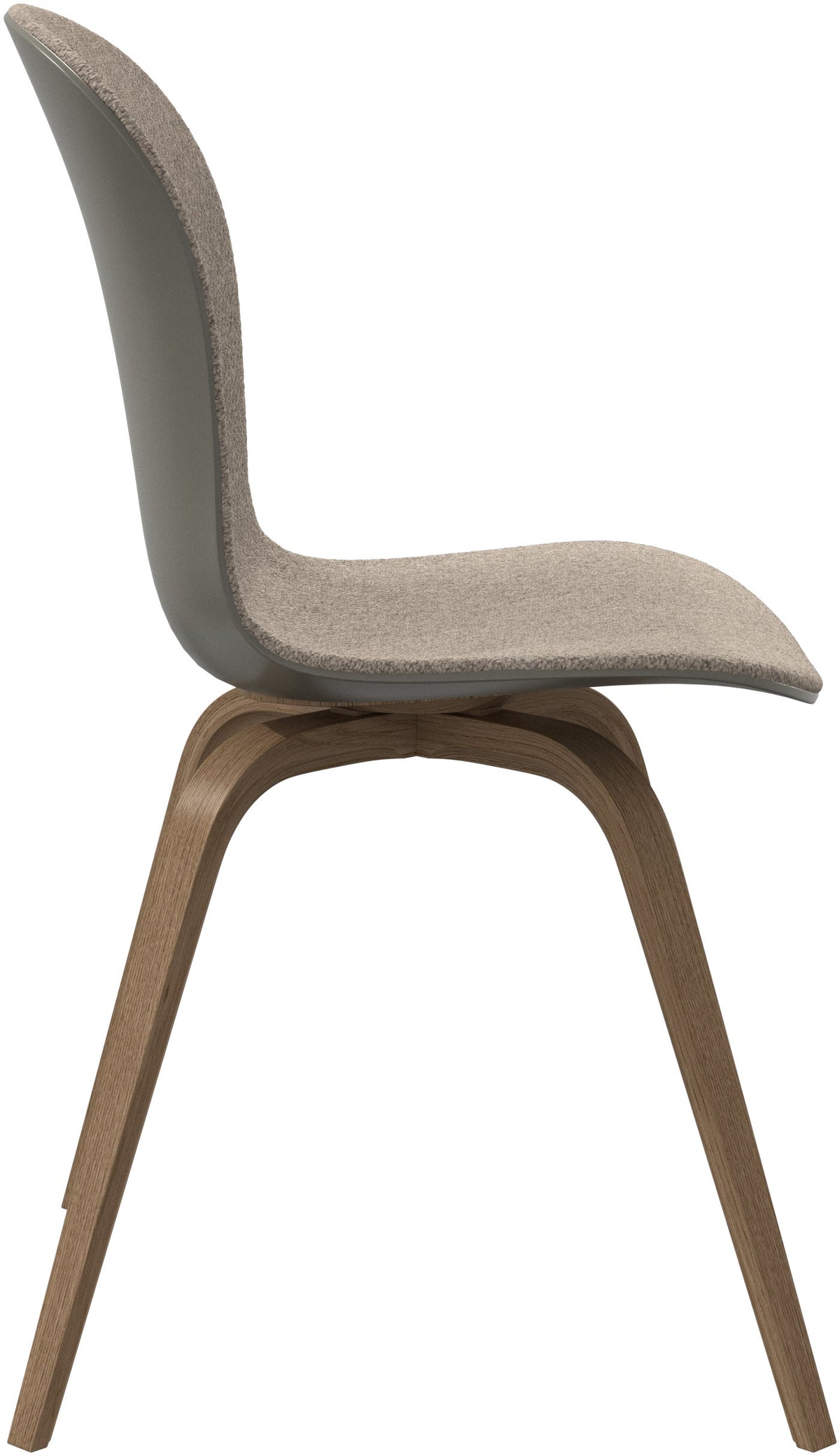 Scaun dining BoConcept Hauge, bej Lazio, stejar natural — detaliu