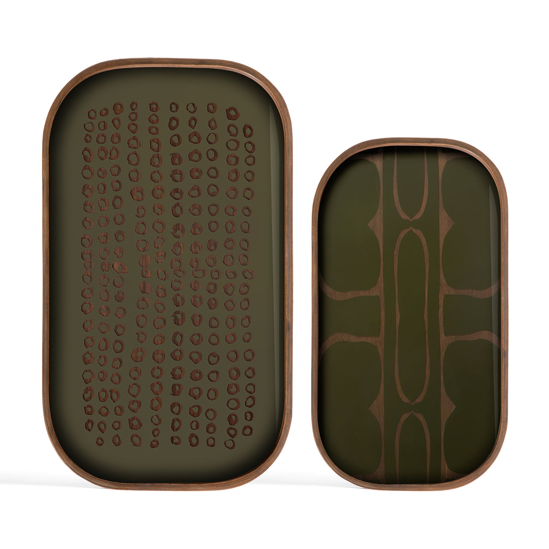 Tava valet Ethnicraft Second Nature verde muschi