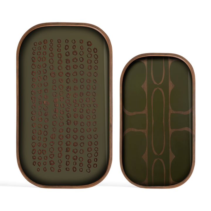 Tava valet Ethnicraft Second Nature verde muschi