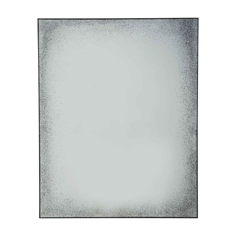 Oglindă perete Aged Ethnicraft 122×153 cm din oglindă patinată Clear cu ramă metal