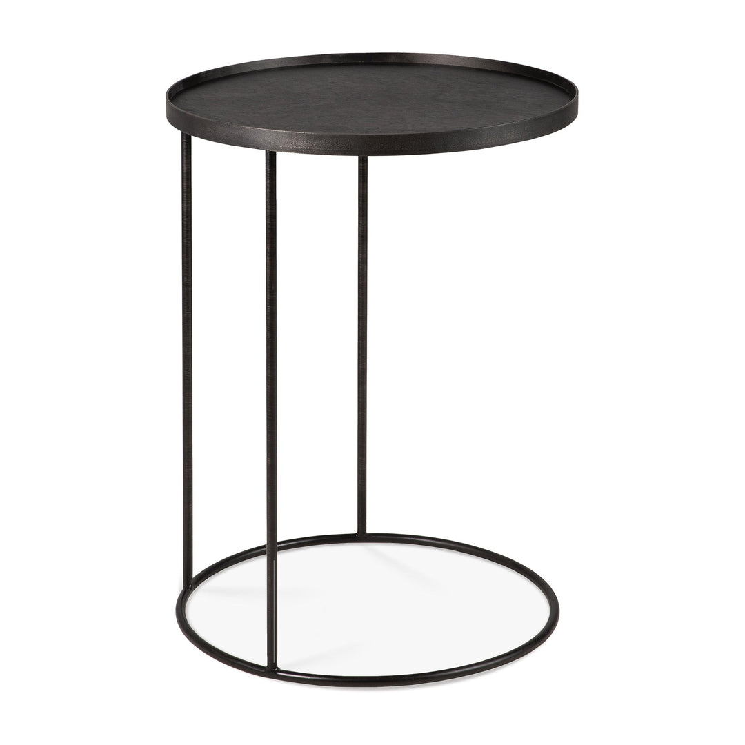 20704 Round tray side table front cut web