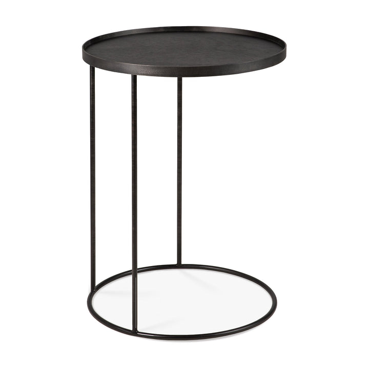 20704 Round tray side table front cut web