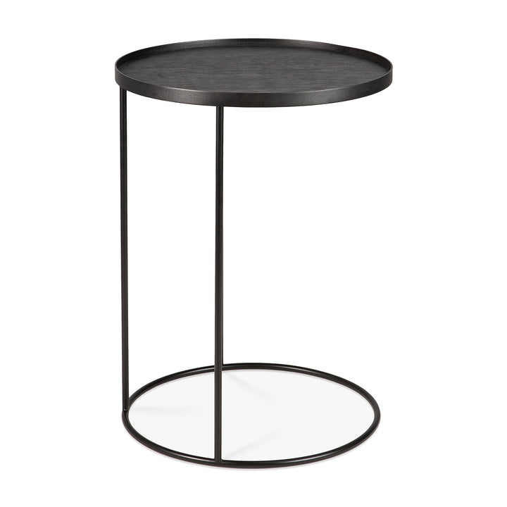 20704 Round tray side table side cut web