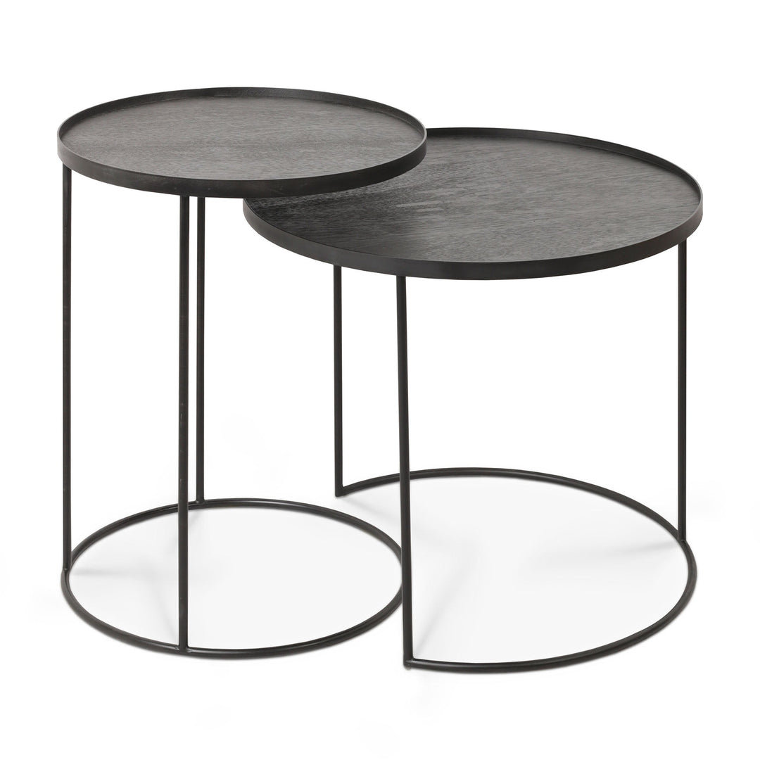 20721 Round tray side table set SL front cut web