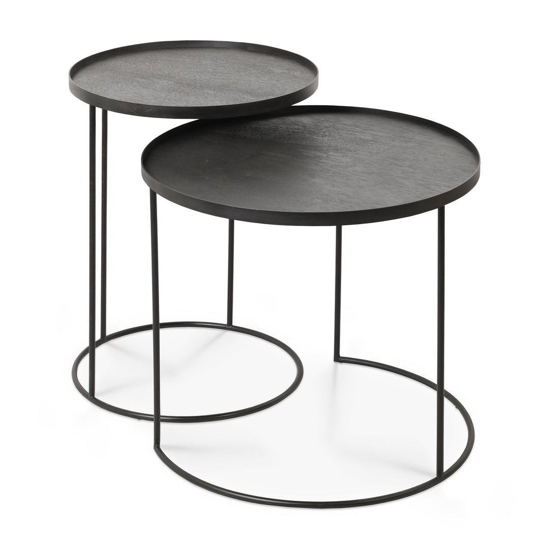 20721 Round tray side table set SL profile cut web