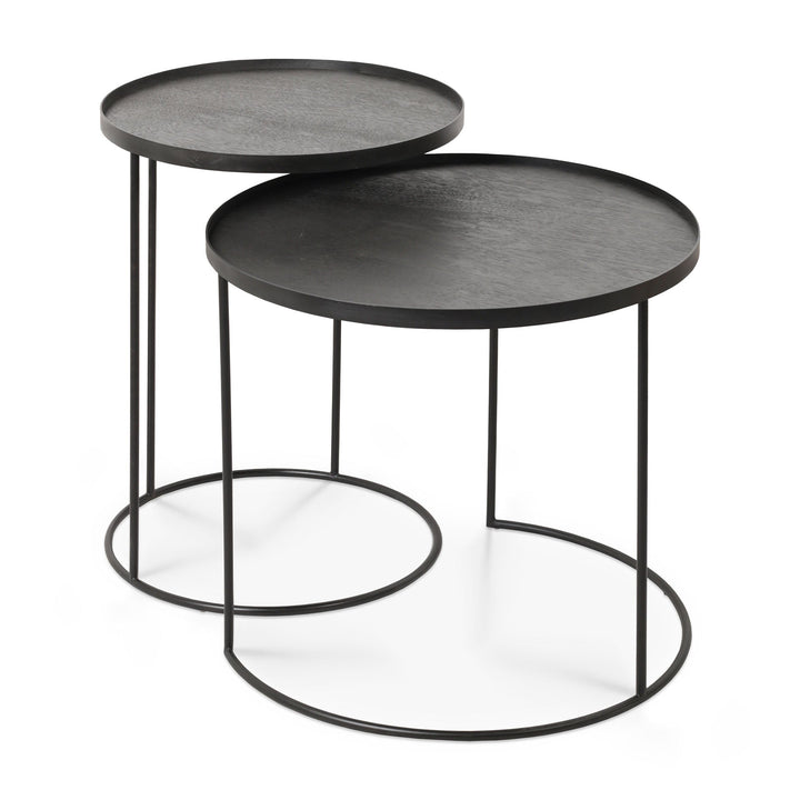 20721 Round tray side table set SL profile cut web
