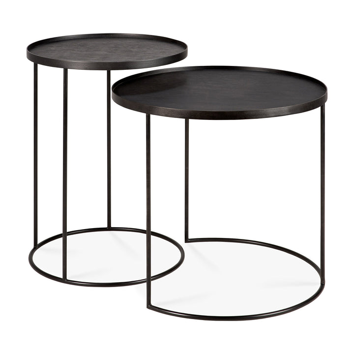 20721 Round tray side table set side cut web