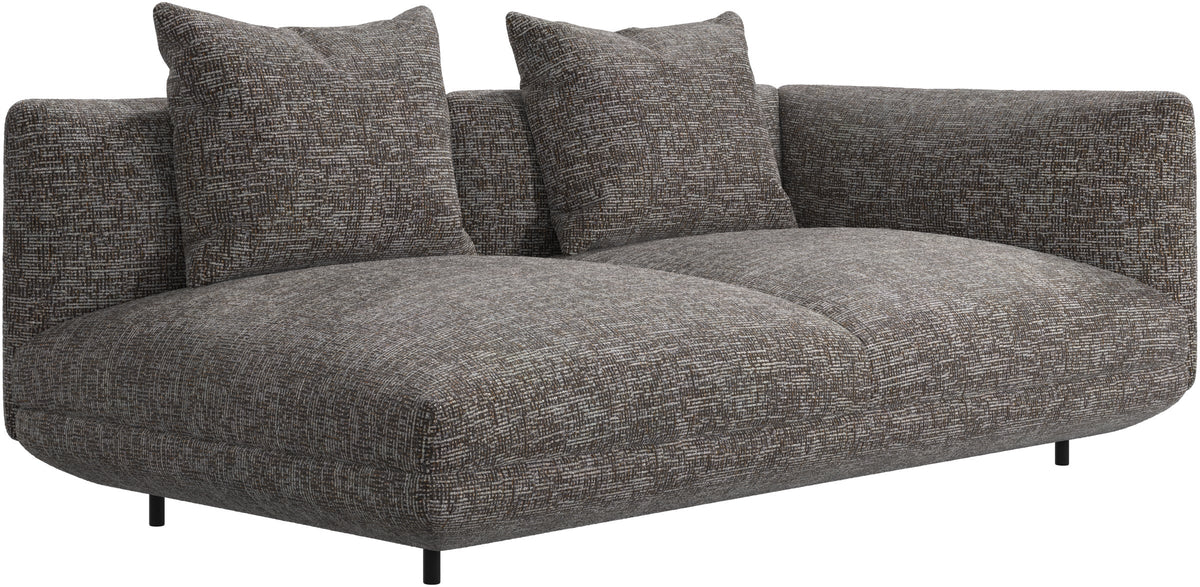 Canapea BoConcept Salamanca de 2 locuri, cotieră dreapta, maro Tuscany — detaliu